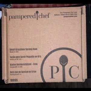 Stoneware chip and dip set with extra bowl